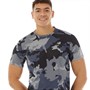 New Balance Mens Accelerate Printed Running Top Thunder