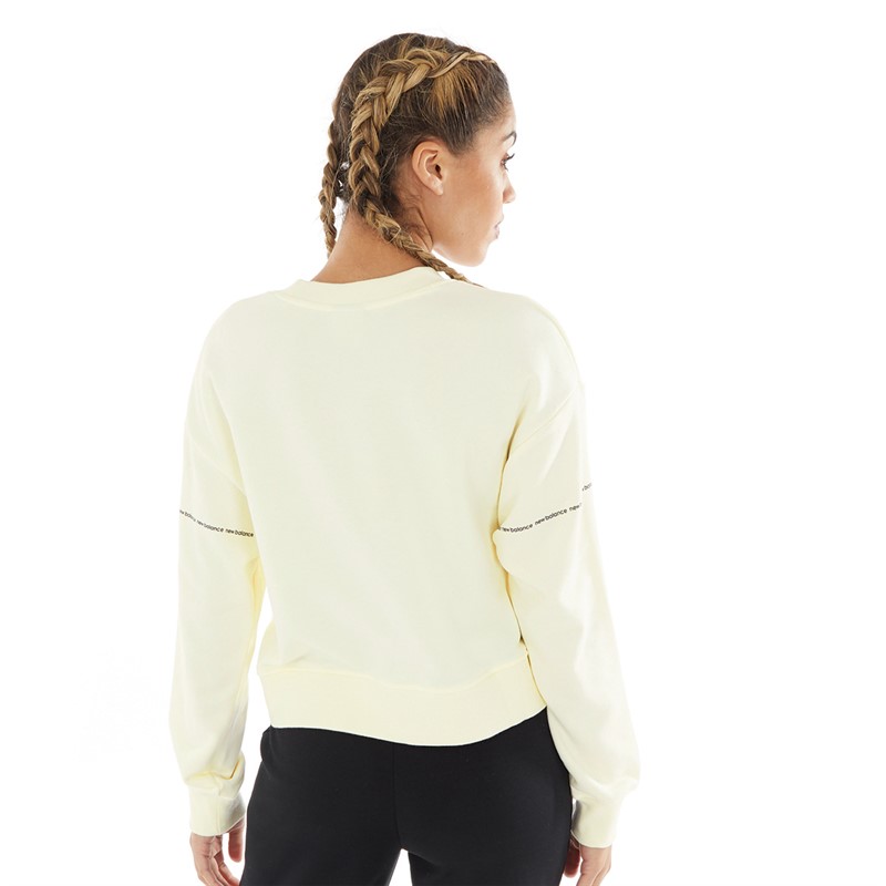 Buy New Balance Womens Essentials Winter Crew Sweatshirt Sea Salt