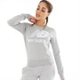 New Balance Womens Essentials Crew Sweatshirt Athletic Grey