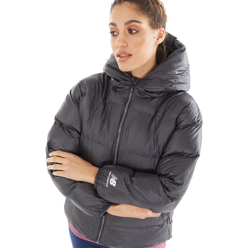 Buy New Balance Womens Althletics Short Puffer Jacket Phantom