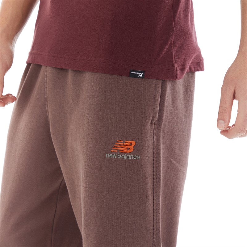 New Balance Pantalon de Survêtement en molleton uni Femme Truffle