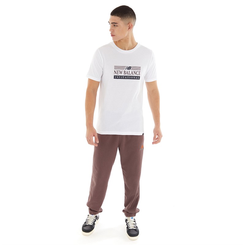 New Balance Mens Sport Core Graphic T-Shirt White