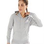 New Balance Womens Essentials Full Zip Hoodie Athletic Grey