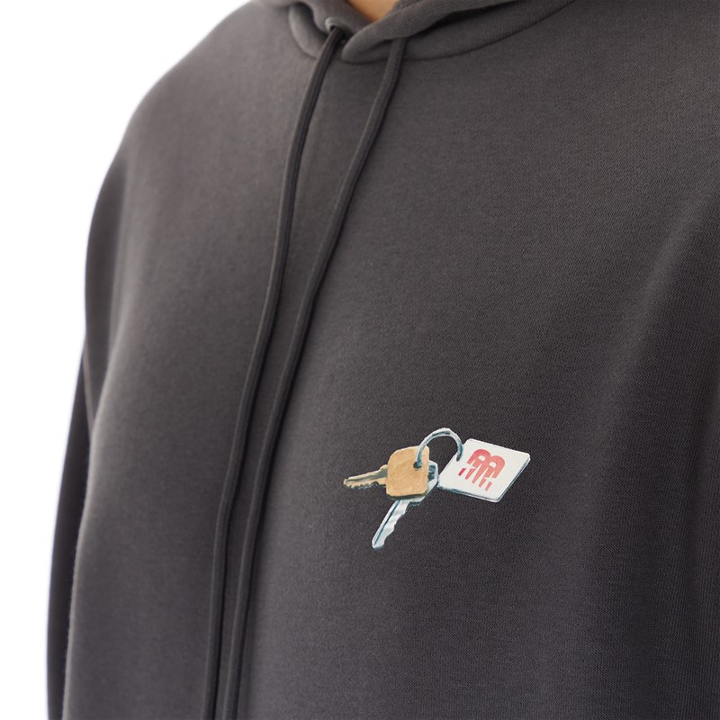 New Balance Mens Athletics Jacob Rochester Hoodie Phantom