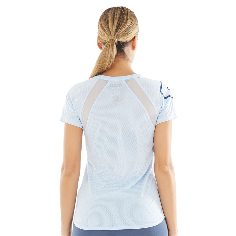 New Balance Womens Impact Printed Running Top Starlight Heather