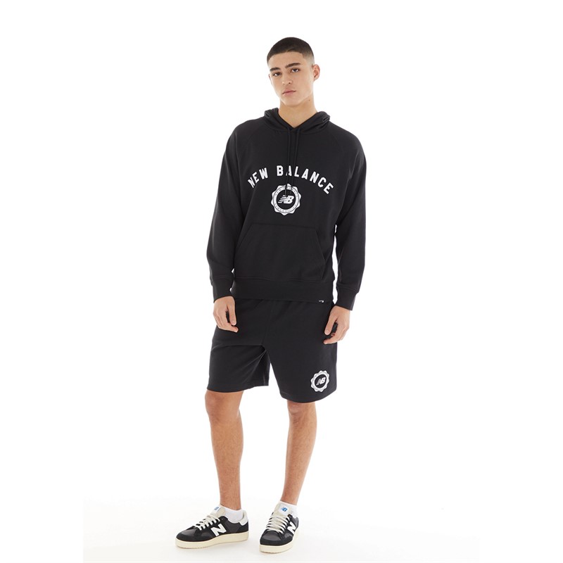 New Balance Mens Sport Seasonal French Terry Hoodie Black