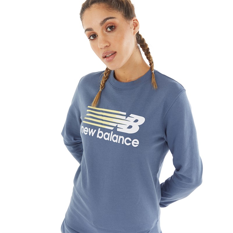 Buy New Balance Womens Sport Core Sweatshirt Vintage Indigo