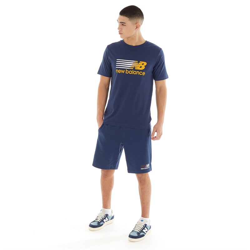 New Balance Mens Sport Core Plus Graphic T-Shirt NB Navy