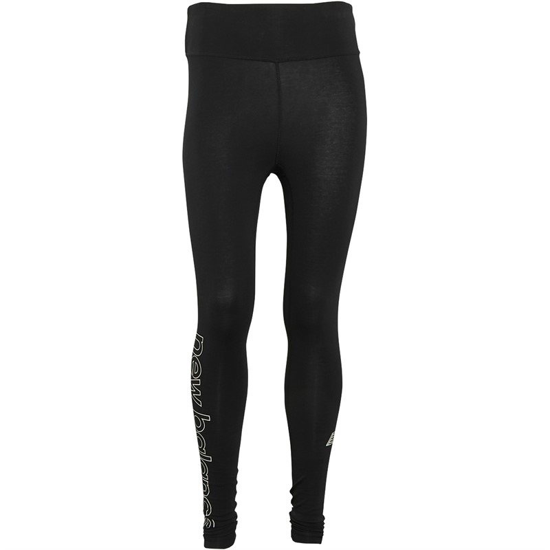 New Balance Damskie Essentials Legging Legginsy Czarny