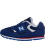 New Balance Infant 393 Hook & Loop Trainers Blue/White