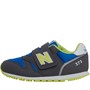 New Balance Infant 373 Hook & Loop Trainers Grey/Blue/Green