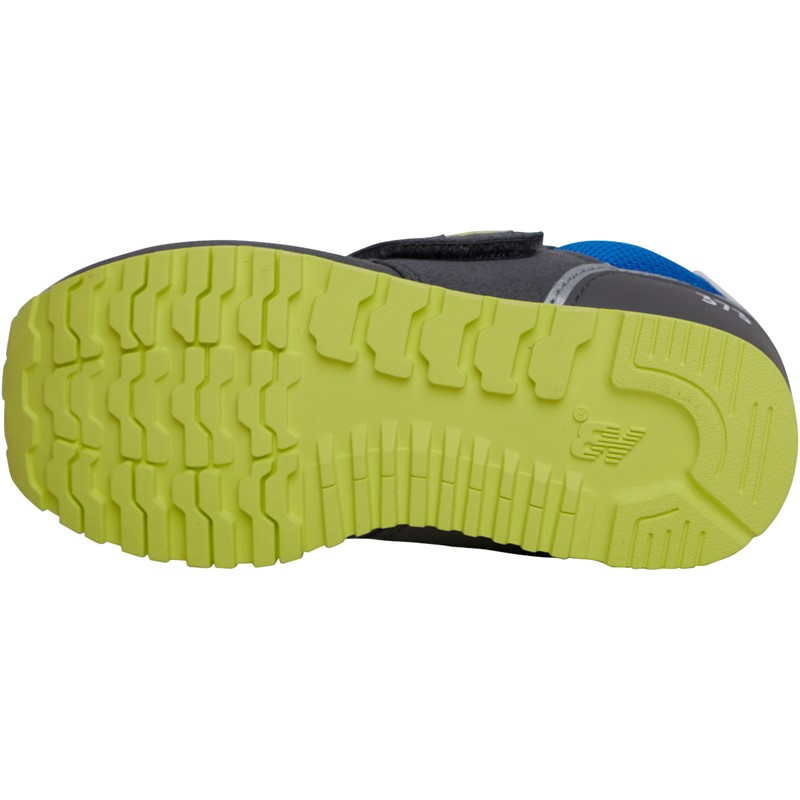 New Balance Infant 373 Hook & Loop Trainers Grey/Blue/Green