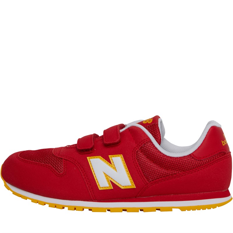 Buy New Balance Kids 500 Hook Loop Trainers Red White