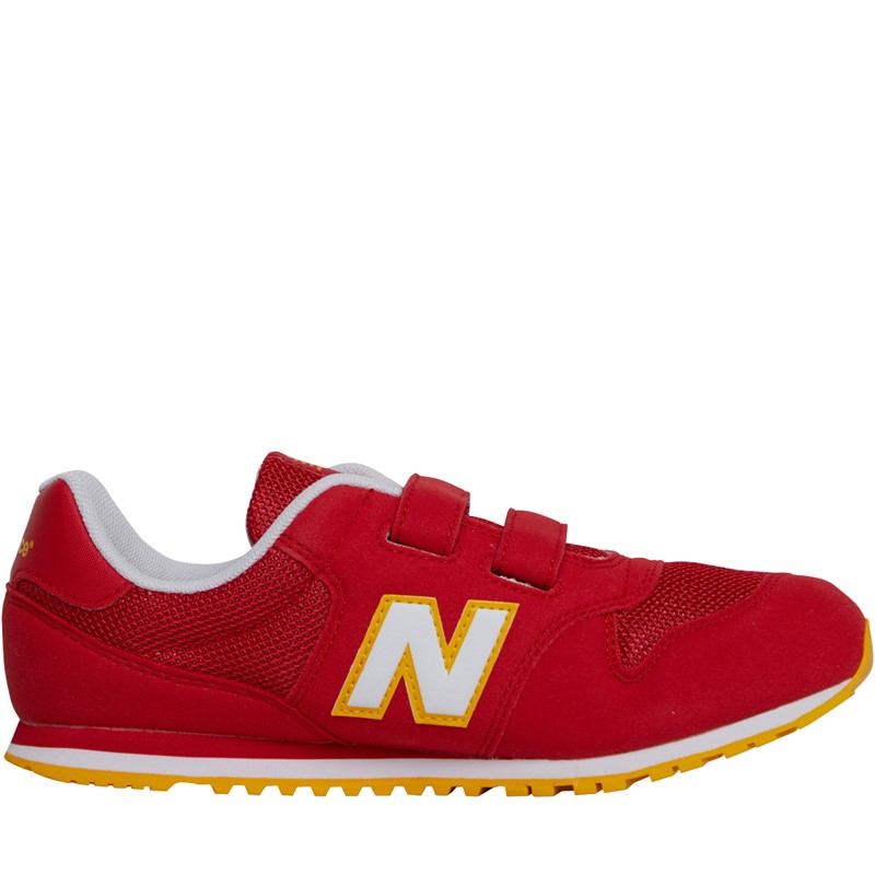 Buy New Balance Kids 500 Hook Loop Trainers Red White