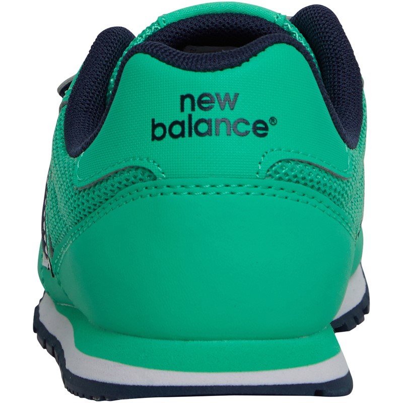 Buy New Balance Kids 500 Hook Loop Trainers Green Navy