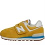 New Balance Kids 574 Hook & Loop Trainers Yellow/Blue/White