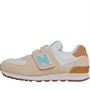 New Balance Kids 574 Hook & Loop Trainers Light Pink/Ice Blue