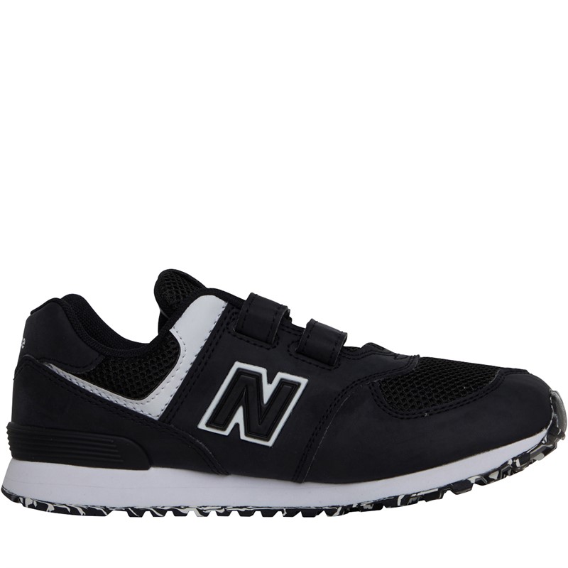 Buy New Balance Kids 574 Hook And Loop Trainers Blackwhite