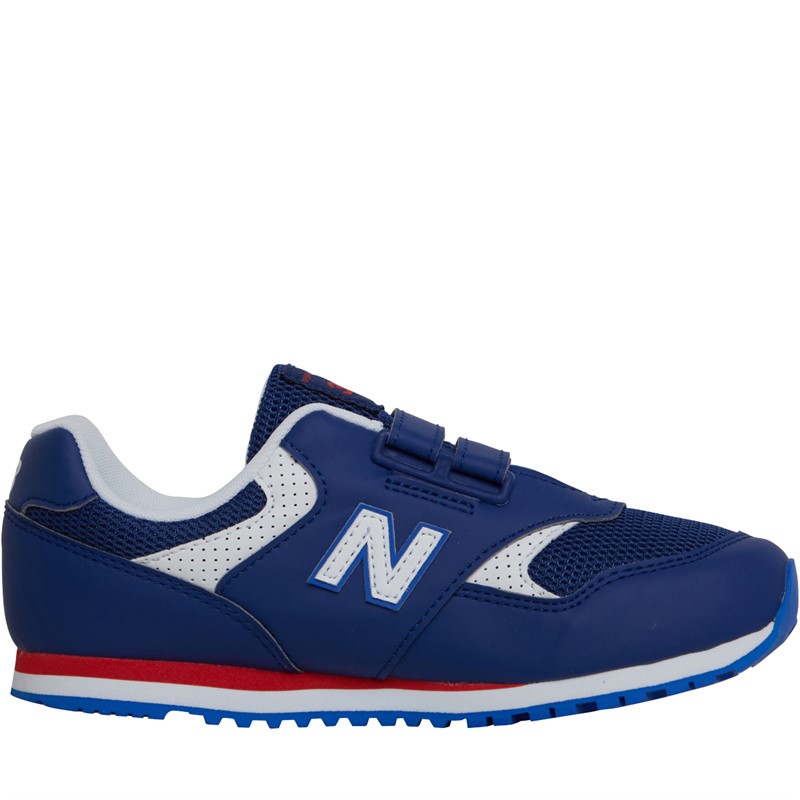 New Balance Kids 393 Hook & Loop Trainers Navy/White