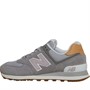 New Balance Womens 574 Trainers Grey/Gum