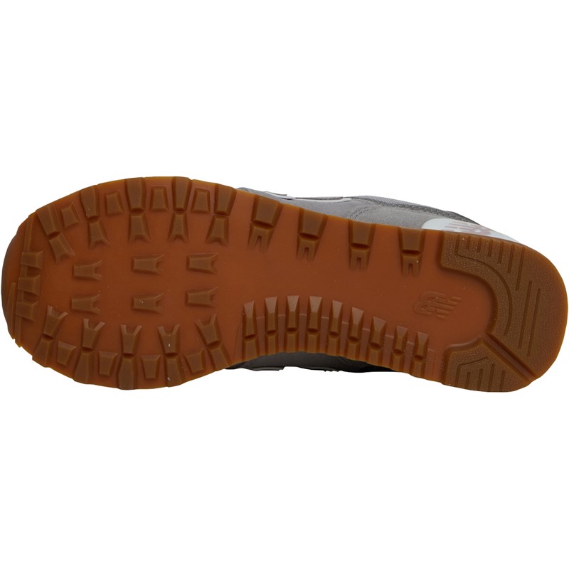 New Balance Womens 574 Trainers Grey/Gum