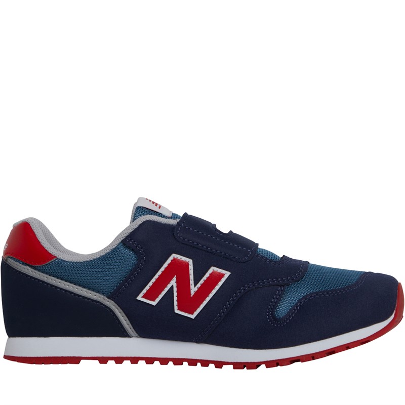 Buy New Balance Kids 373 Hook Loop Trainers Navy Blue Red