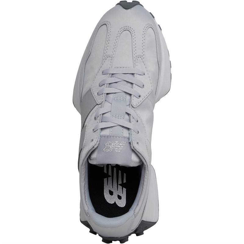 New Balance Womens 327 Trainers Light Aluminum/Gunmetal