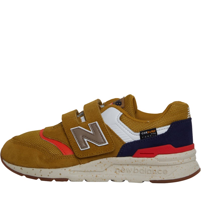 Buy New Balance Kids 997 Hook Loop Trainers Yellow White