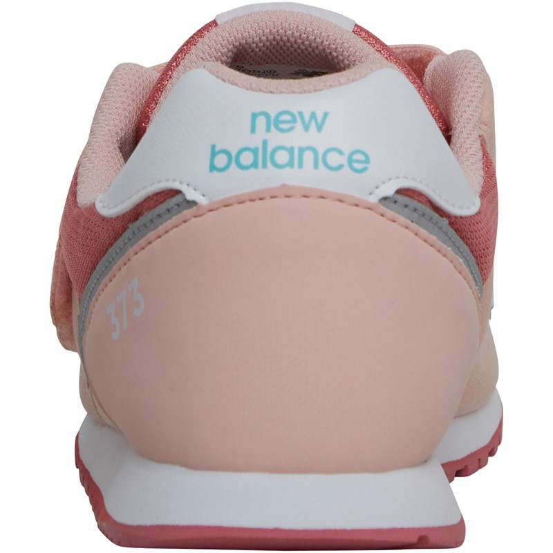 New Balance Kids 373 Hook & Loop Trainers Pink/Blue/White