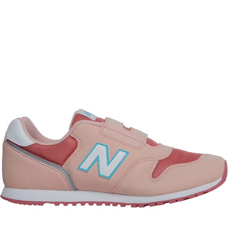 New Balance Kids 373 Hook & Loop Trainers Pink/Blue/White