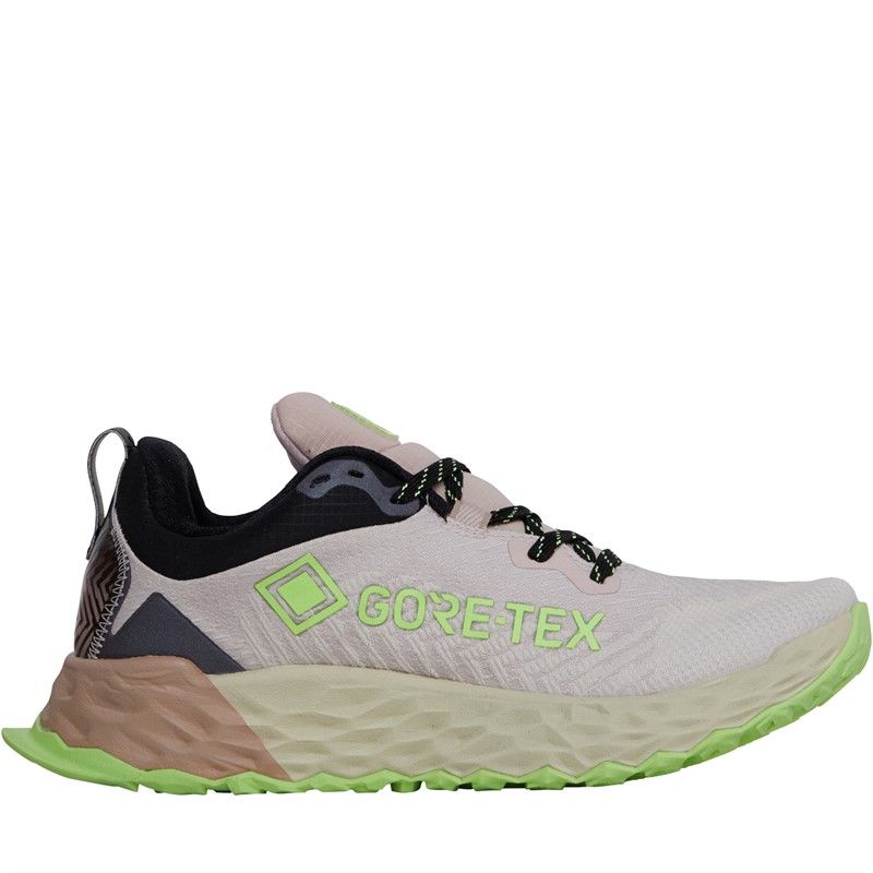 New Balance Womens Fresh Foam Hierro V6 Gore-Tex Trail Running Shoes Grey/Black/Green