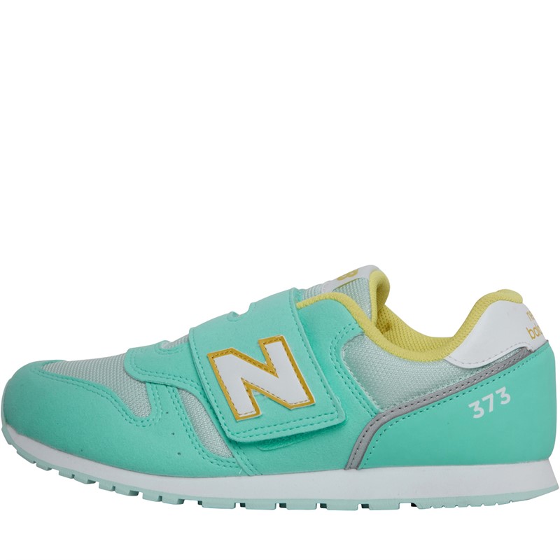 Buy New Balance Kids 373 Hook Loop Trainers Jade Yellow White