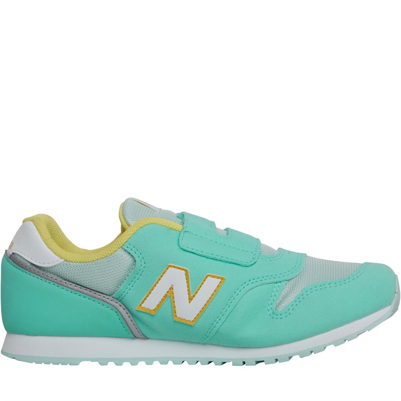 Buy New Balance Kids 373 Hook Loop Trainers Jade Yellow White