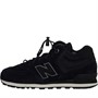 New Balance Kids 574 Mid Cut Boot Trainers Black