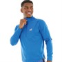 New Balance Mens Heat Grip 1/2 Zip Running Top Colbalt Heather