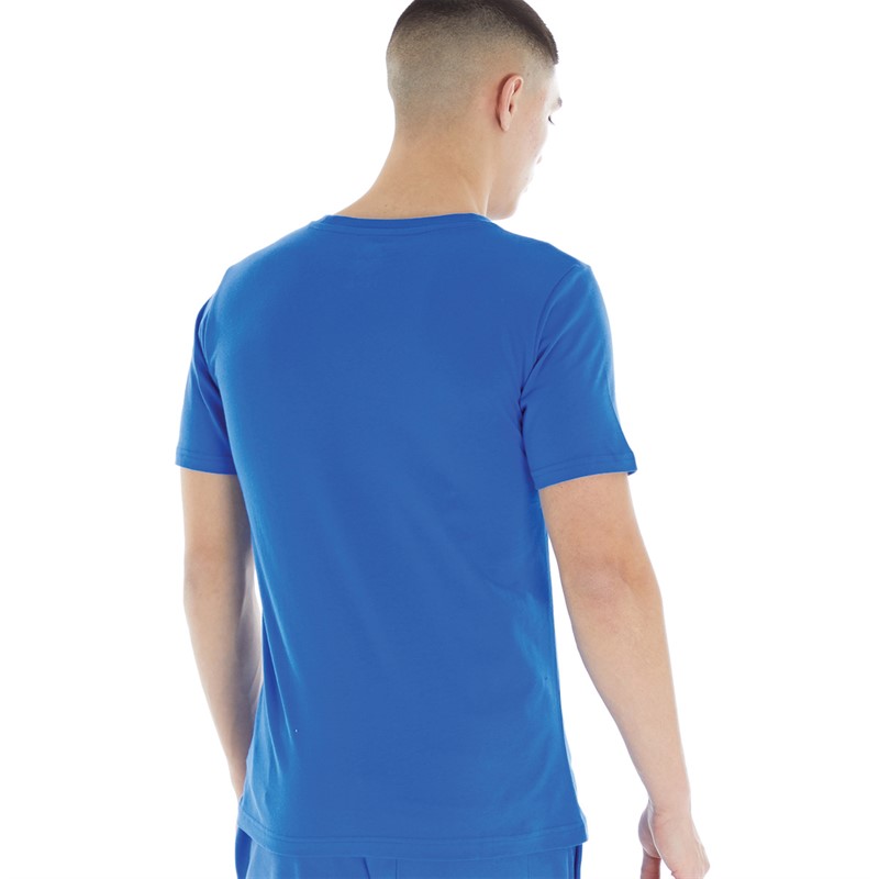 Buy New Balance Mens Essential Stacked Logo T-Shirt Serene Blue