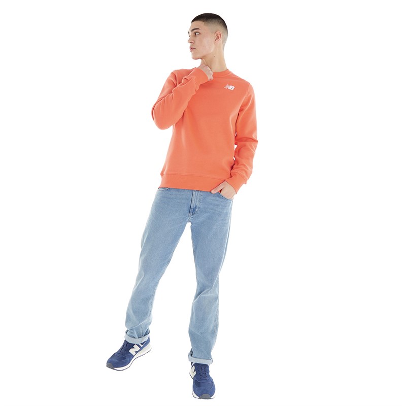 New Balance Mens Porto Sweatshirt Orange