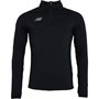 New Balance Mens 1/4 Zip Midlayer Top Black