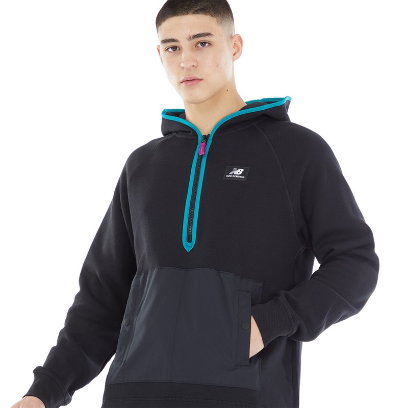 Buy New Balance Mens Athletics Terrain Hoodie Black