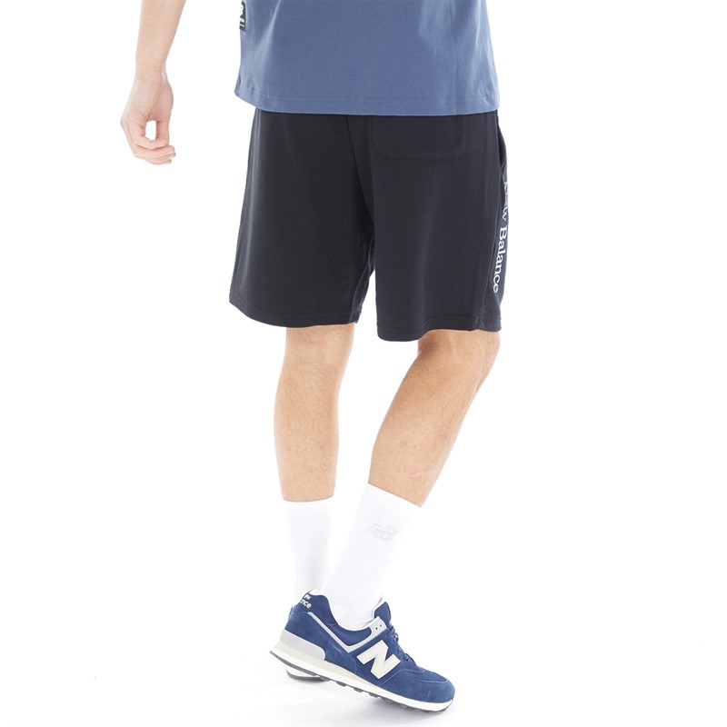 New Balance Mens Essentials Celebrate Jersey Shorts Black