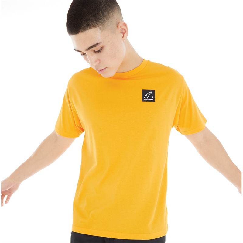 New Balance Mens Athletics All Terrain T-Shirt Orange