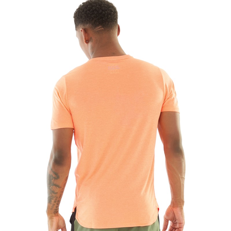 New Balance Mens London Edition Printed Impact Running T-Shirt Orange