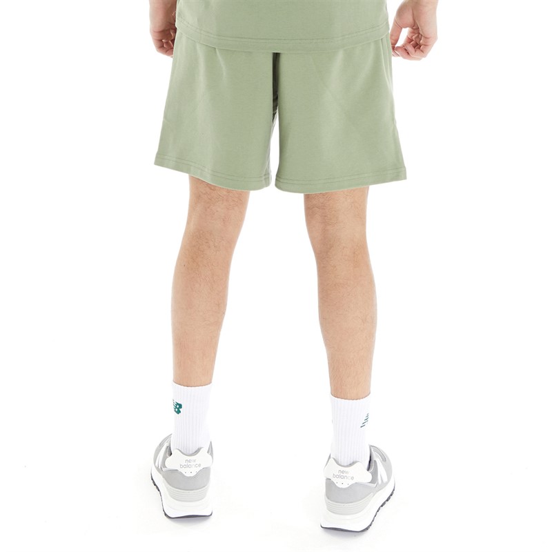 New Balance Mens Athletics Nature State Fleece Shorts Olive Leaf