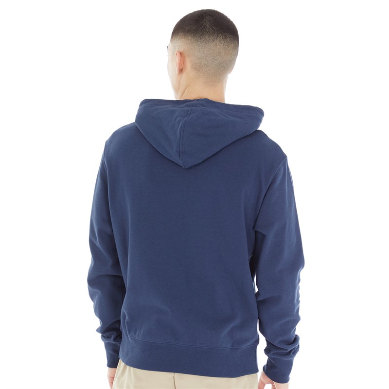 New Balance Mens Classic Logo Hoodie Natural Indigo