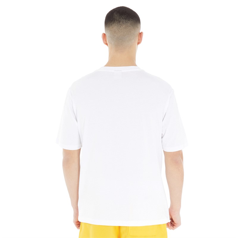 New Balance Mens Athletics Amplified Logo T-Shirt White