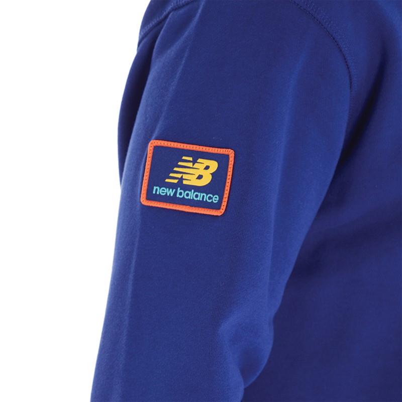 New Balance Mens Athletics Day Tripper Graphic Hoodie Victory Blue