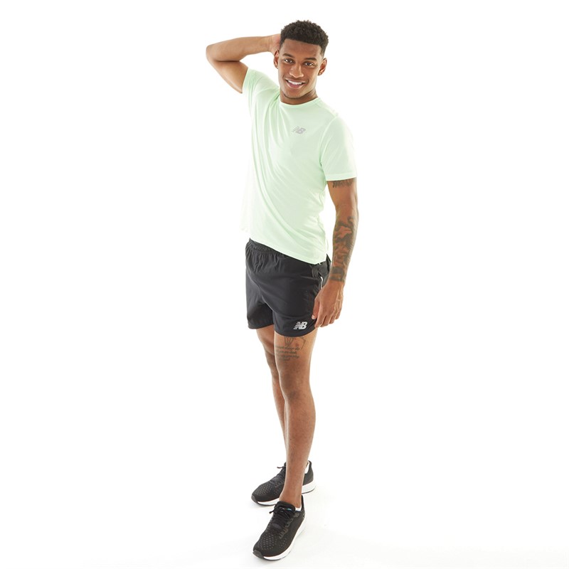 New Balance Mens Impact Running T-Shirt Mint Green