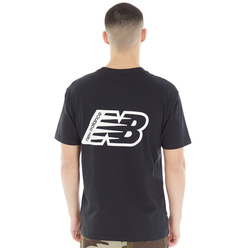 New Balance Mens Essentials Graphic T-Shirt Black