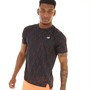 New Balance Mens Printed Accelerate Running T-Shirt Electric Red