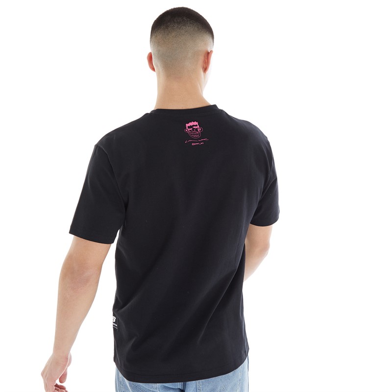 New Balance Mens NB x Gawx Graphic T-Shirt Black